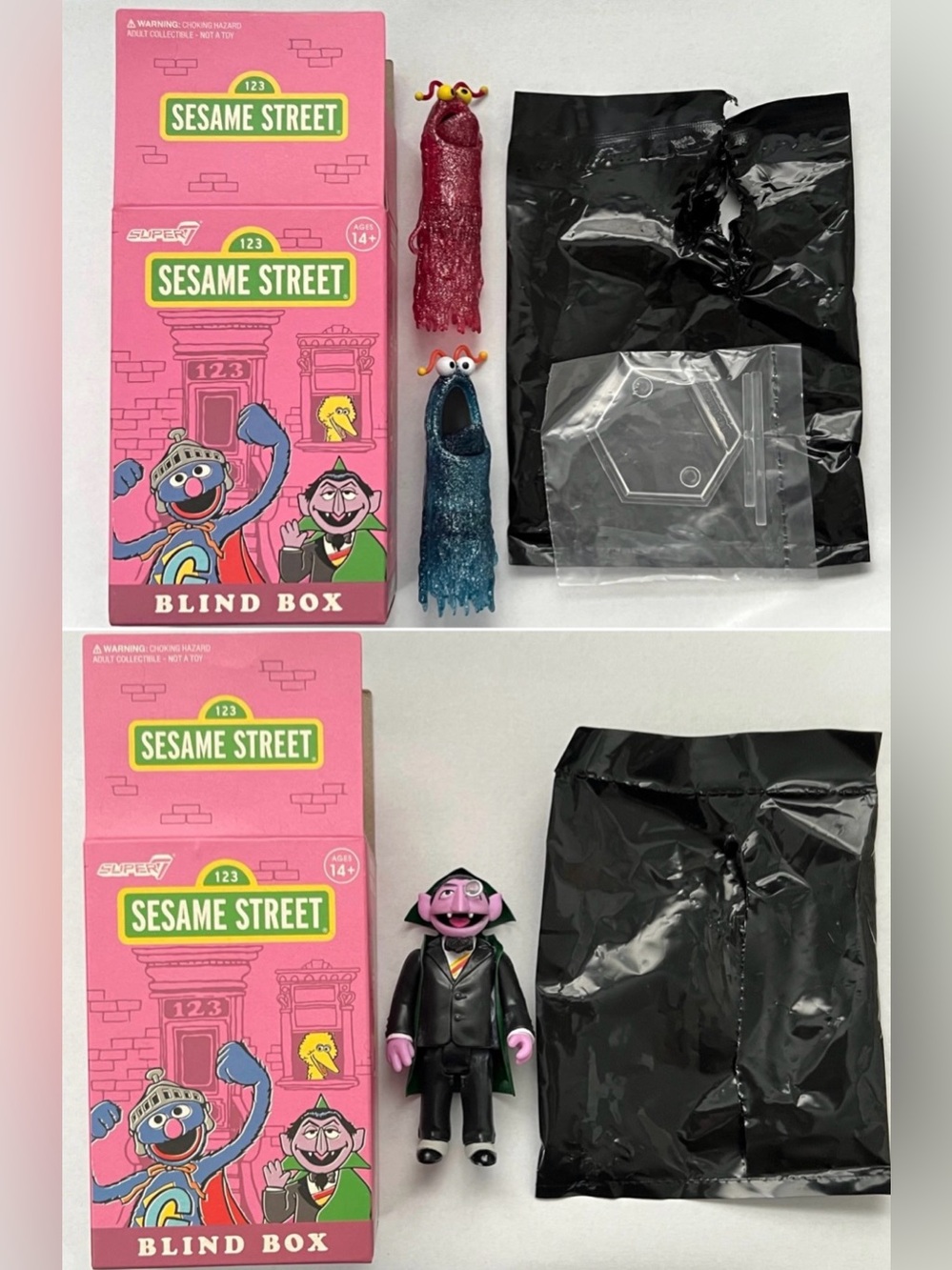 Super7 ReAction Blind Box Sesame Street Yip Yip Martians Mystery & The Count